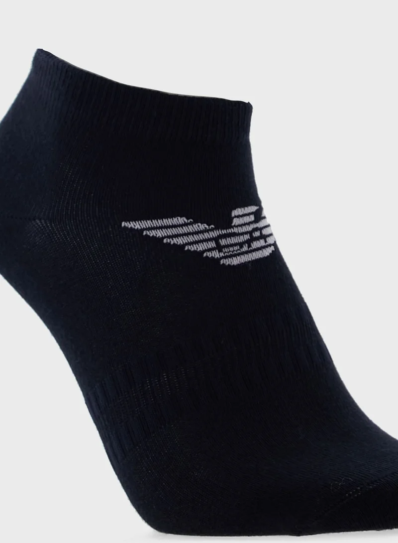 EMPORIO ARMANI 3 Pack Logo Ankle Socks