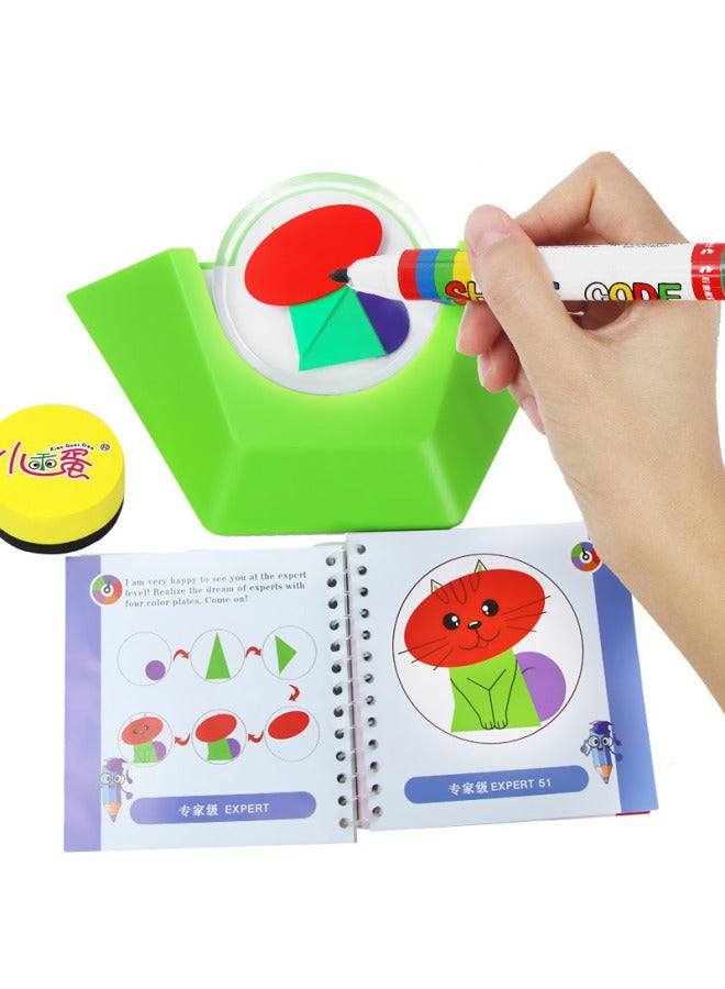 Little Cute Egg 4 Years Old + Logical Thinking Educational Toys Parent-child Early Education Intelligence Maze Desktop Development Game-Color:【120 Levels】 Color Can Speak - Image 1