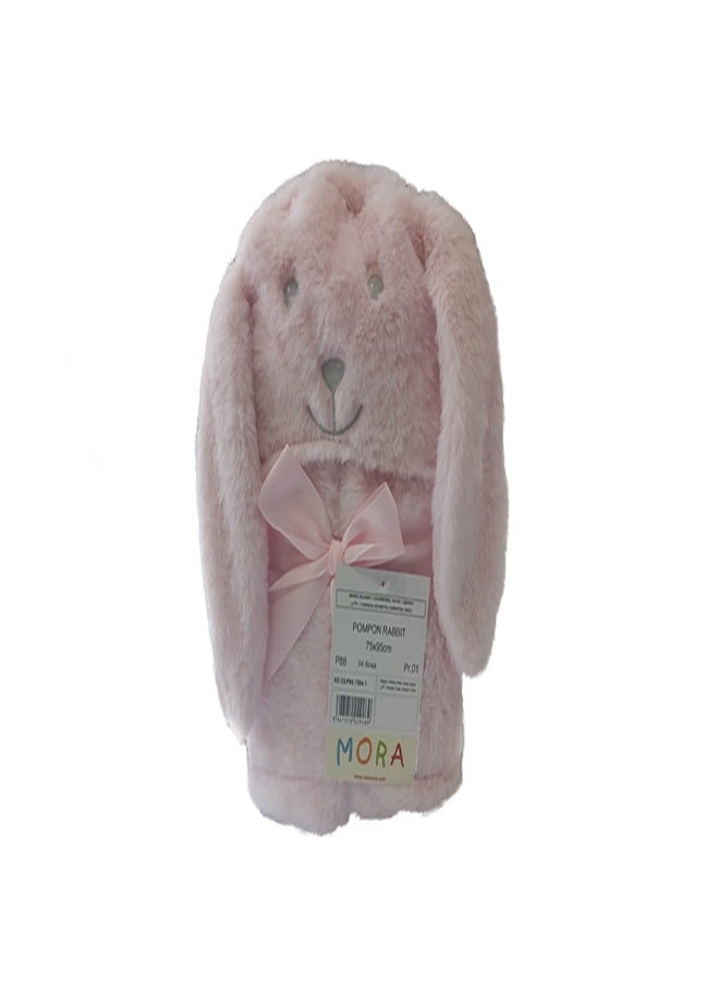 Mora spain Mora Baby Blanket - Pompon Rabbit Color :Pink. - Image 4