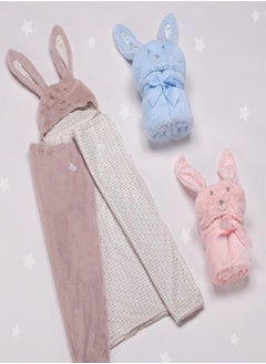 Mora spain Mora Baby Blanket - Pompon Rabbit Color :Pink.  - Image 2