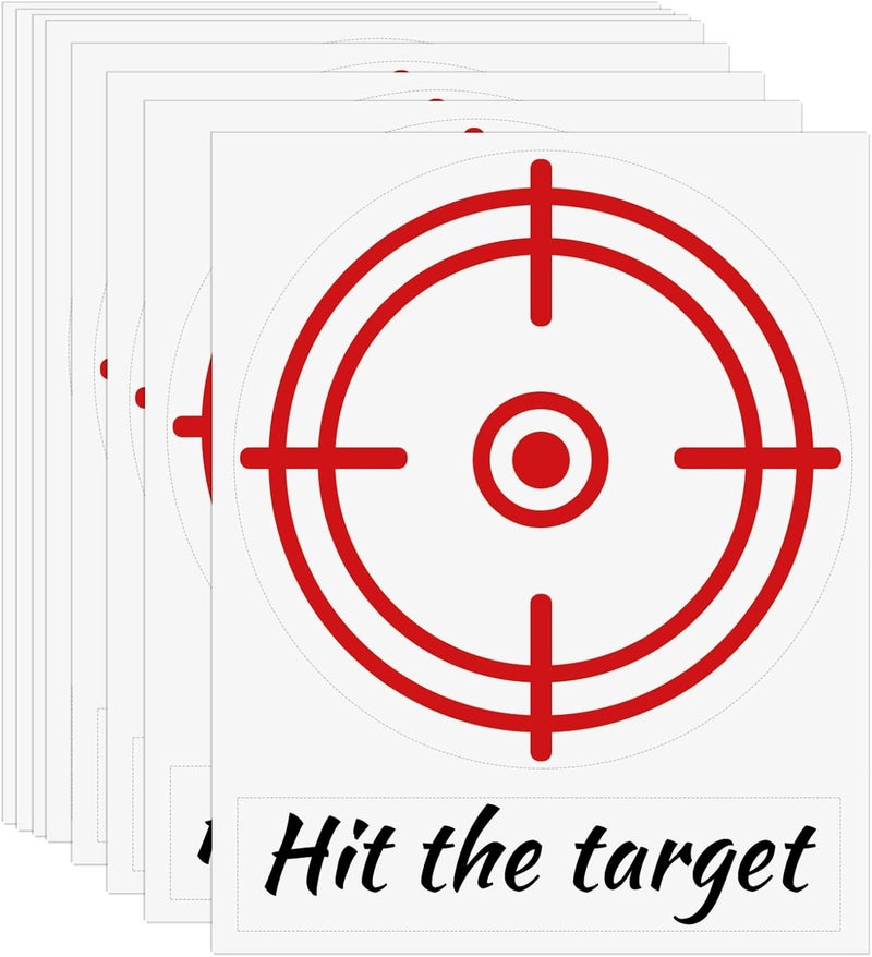 TESWEY 10PCS Toilet Target Aiming Stickers Hit The Targets Stickers for Toilet TrainingToilet Pee Reminder Stickers for Bathroom ToiletUrinalRestroom - Image 4