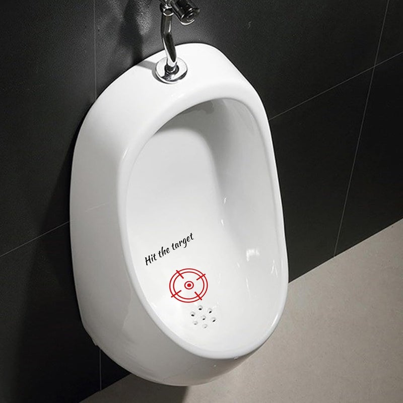 TESWEY 10PCS Toilet Target Aiming Stickers Hit The Targets Stickers for Toilet TrainingToilet Pee Reminder Stickers for Bathroom ToiletUrinalRestroom - Image 2