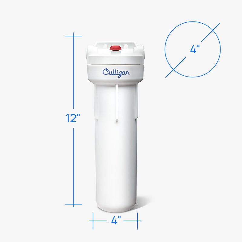 Culligan نظام تنقية المياه تحت الحوض كوليجان US-600A - فلتر مياه يقلل من طعم ورائحة الكلور - يشمل خرطوشة D-20A، أدوات التركيب ومفتاح - سعة 1,000 جالون - Image 2