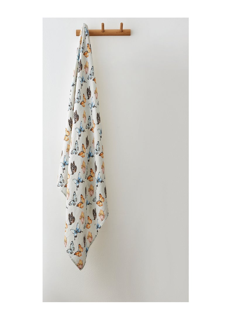 Anvi Baby Set of 3 Organic Bamboo Swaddle - Butterfly Dreams  - Image 3
