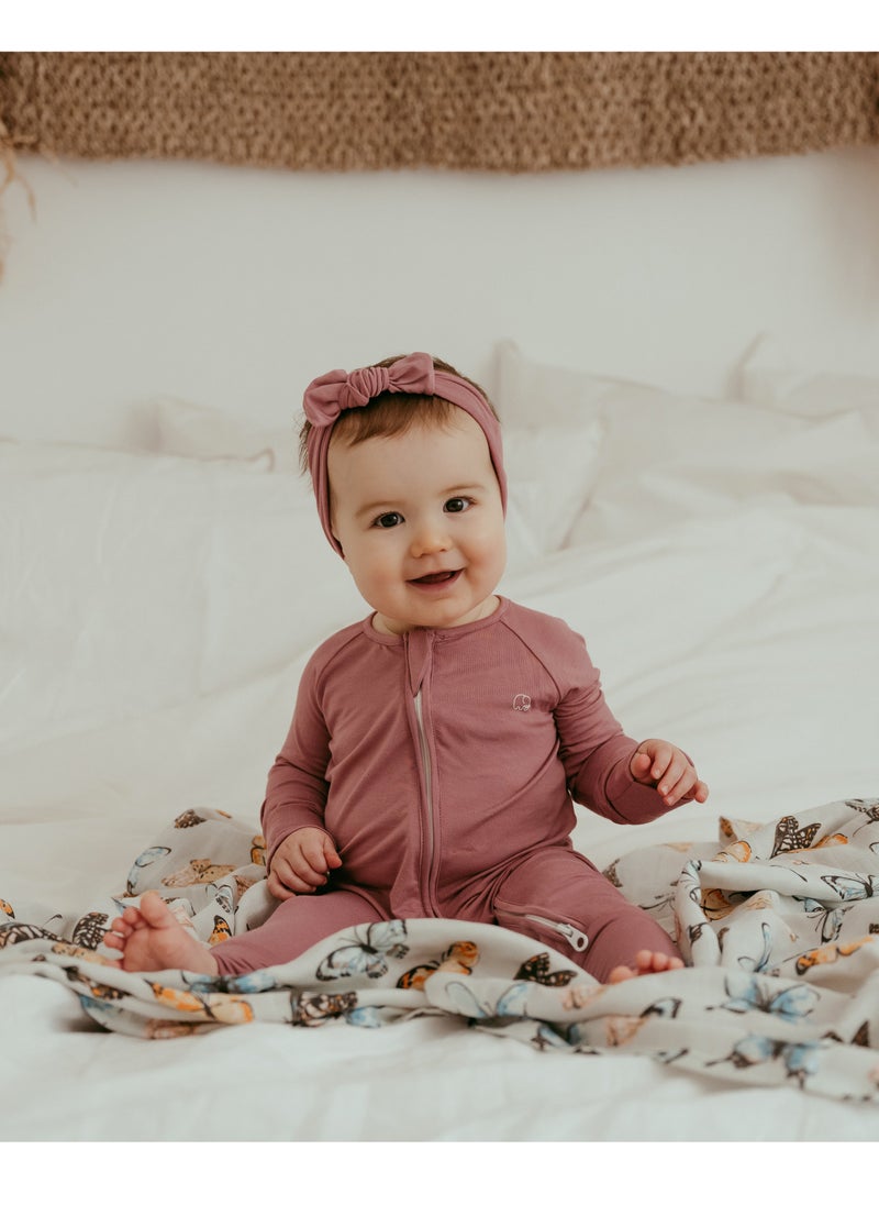 Anvi Baby Set of 3 Organic Bamboo Swaddle - Butterfly Dreams  - Image 5