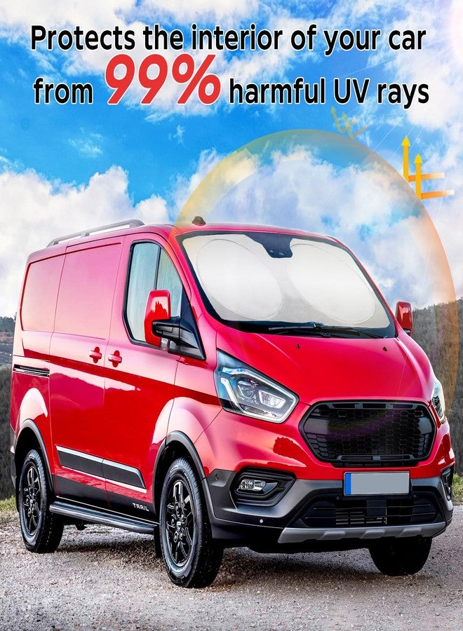 BOODANCARS Windshield Sunshade for Ford Transit 2015-2024 2025 2026 Window Shield - Image 4