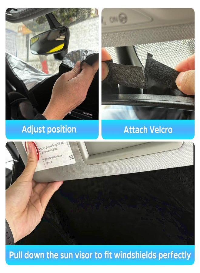 BOODANCARS Windshield Sunshade for Ford Transit 2015-2024 2025 2026 Window Shield - Image 3
