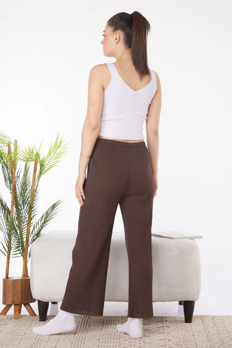Tofisa Plain Medium Women's Brown Pajama Bottom - 25855