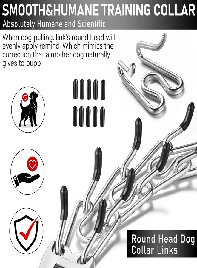 Deyace Dog Training Collar Adjustable Stainless Steel Collar with Quick Release Buckle for Small Medium Large Dog (XL Neck Girth 16.9"-22.2") - Image 2