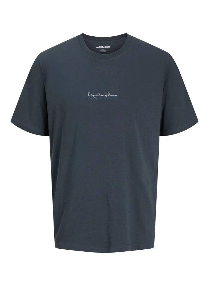 JACK & JONES Casual Relaxed Fit Crew Neck T-Shirt