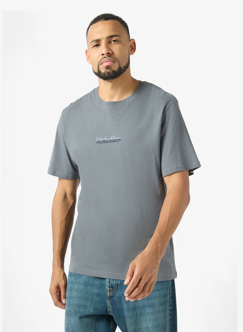 JACK & JONES Casual Relaxed Fit Crew Neck T-Shirt