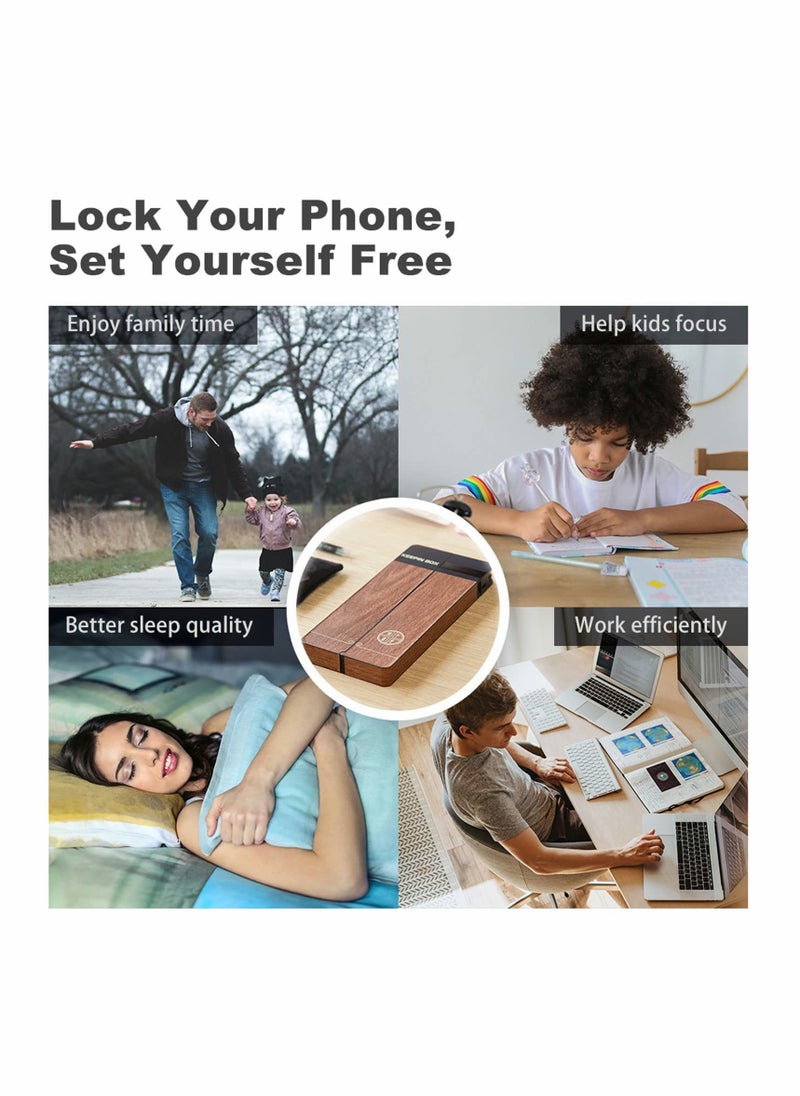 KASTWAVE - Cell Phone Lock Box with Timer, Portable Timed Lock Box for iPhone and Android Phone, Help to Be Self-Discipline and Focus to Achieve Goals, Prevent Phone Addiction  (Single Screen, Black) - Image 1