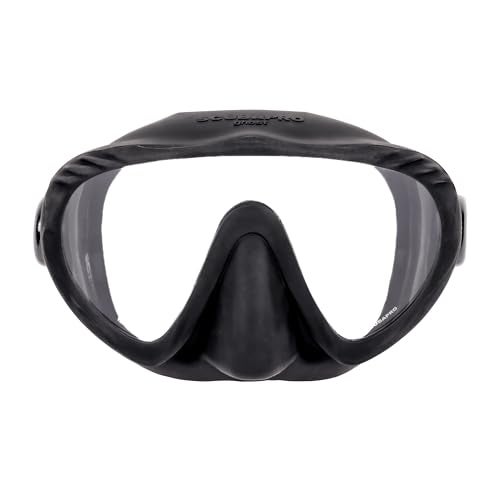 SCUBAPRO Ghost Scuba Dive Mask LowVolume Frameless Design wUltra Clear Single Lens Silicone Skirt and EasyAdjust Strap Buckles Black - Image 3