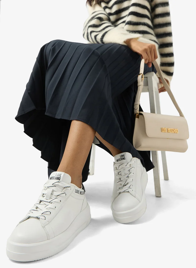 Love Moschino  Logo Low Top Sneakers for Women | Best Price UAE