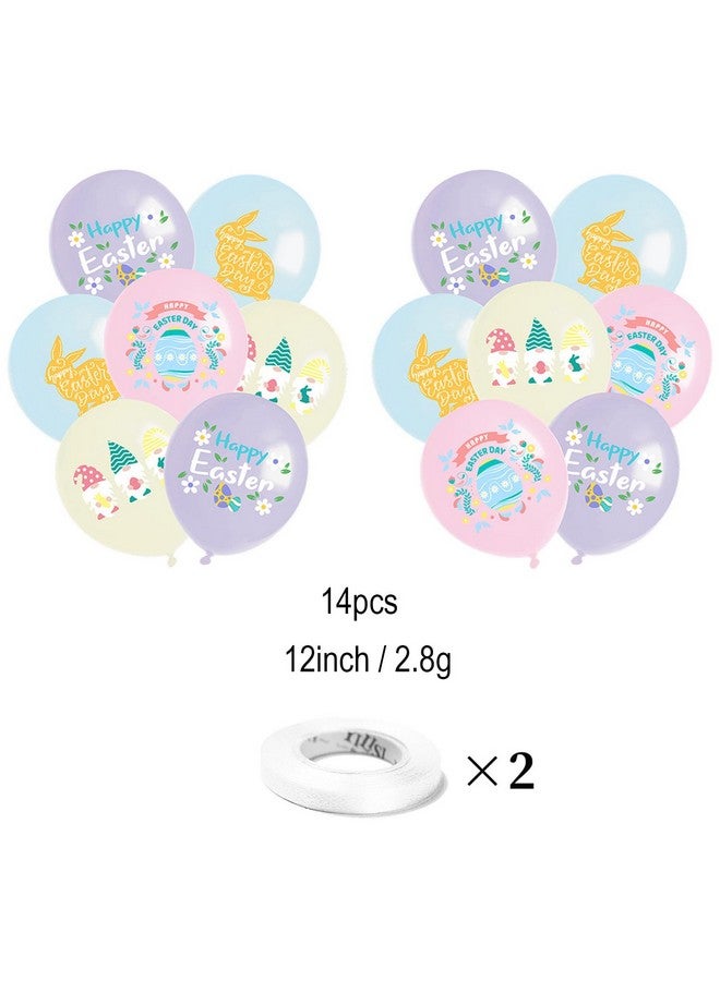 WEIKA 50 Pcs Easter Decorations Indoor Easter Décor, Easter Balloons, Happy Easter Banner, Egg Bunny Cup cake Topper for Home Office School Classroom Easter‘s Day Themed Party Decorations - Image 3