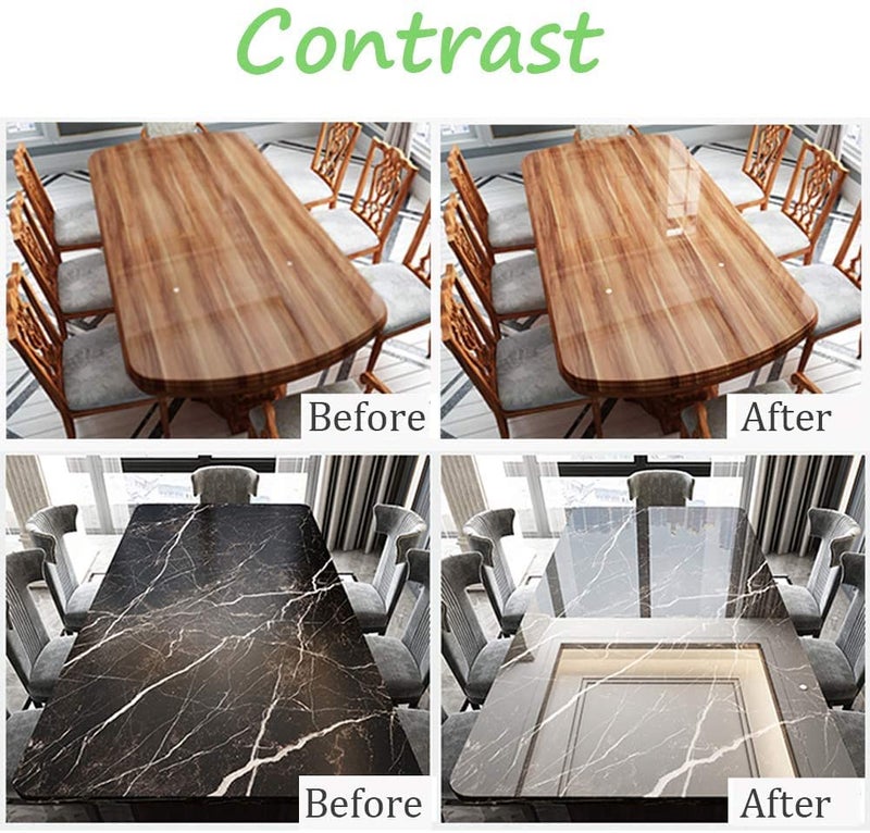 SUNBIRD 50cm X 200cm Clear Table Top Protector Plastic Transparent PVC Kitchen Dining Room Wood Furniture Protective Cover - Image 4