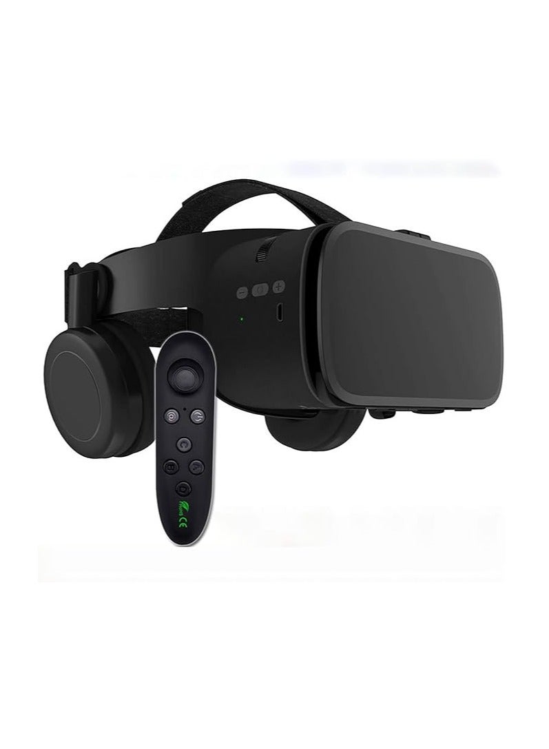 General Virtual Reality Virtual Reality Headset 3D Glasses Headset for 3D Movie/Game Metaverse Goggles with Bluetooth Headset, Compatible with All 4.7-6.3" iPhone/Android Phones  - Image 1
