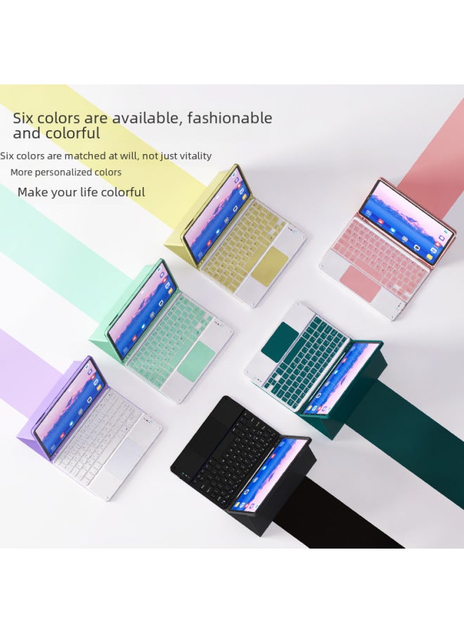Touch Control Bluetooth Keyboard Suitable For Ipad Mobile Tablet Absorption Wireless Wonderful Control Touch Mouse Charging Set-Color:Charging Model-yellow-Product Type:Touch Bluetooth Keyboard + Dual-mode Mouse (comes With Charging Cable) - Image 4