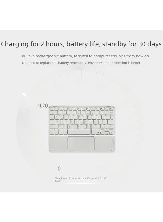 Touch Control Bluetooth Keyboard Suitable For Ipad Mobile Tablet Absorption Wireless Wonderful Control Touch Mouse Charging Set-Color:Charging Model-yellow-Product Type:Touch Bluetooth Keyboard + Dual-mode Mouse (comes With Charging Cable) - Image 5