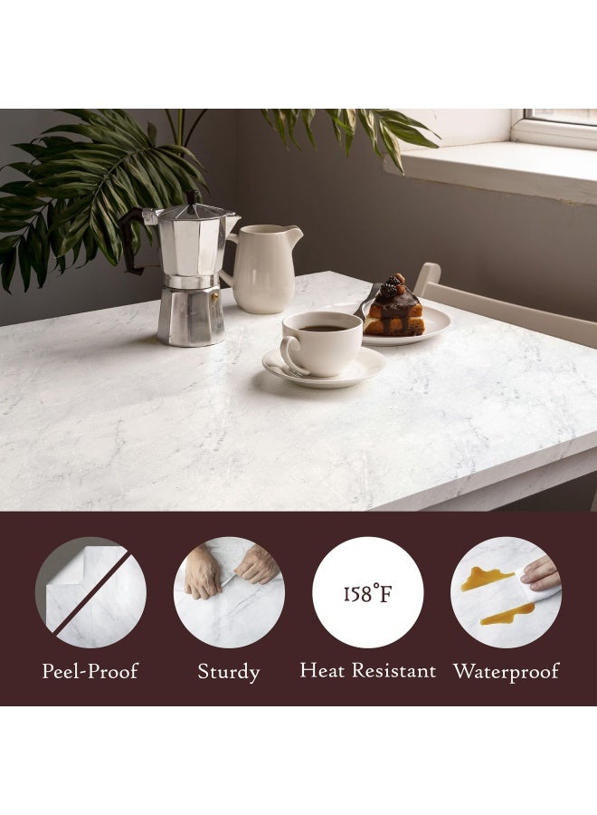 Very Berry Sticker  Granite Look Marble Effect Interior Film Vinyl Self Adhesive Peel-Stick Countertop Gray 6.5ft  - Image 4