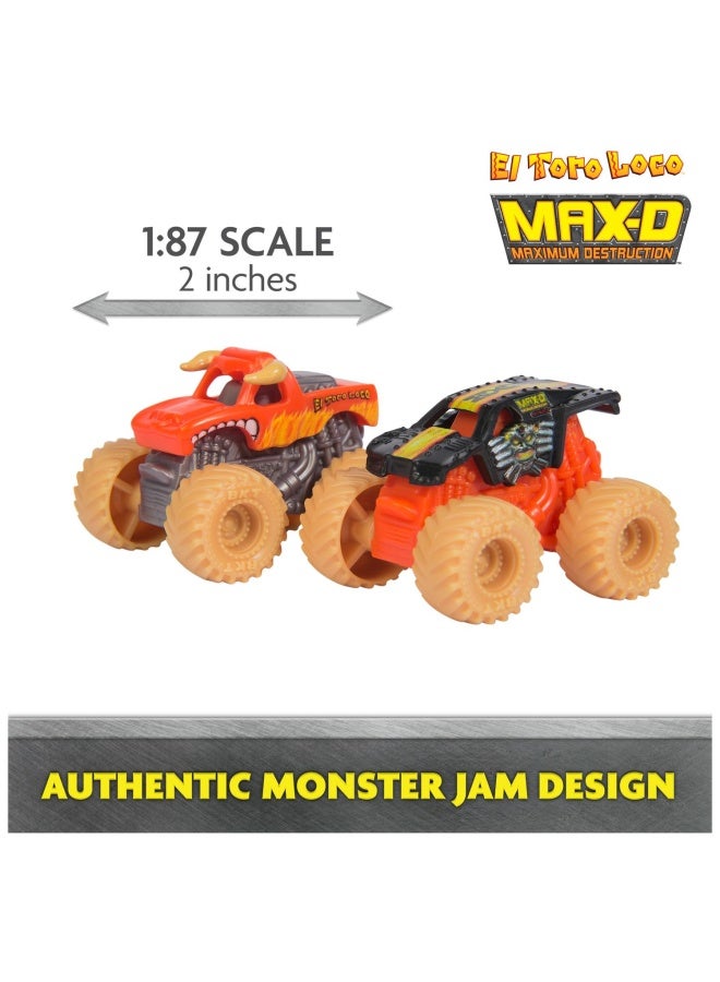 Monster Jam مجموعة ألعاب مونستر جام ميني جامز إيل تورو لوكو فينوم فيلوسيتي سكorpion - Image 3