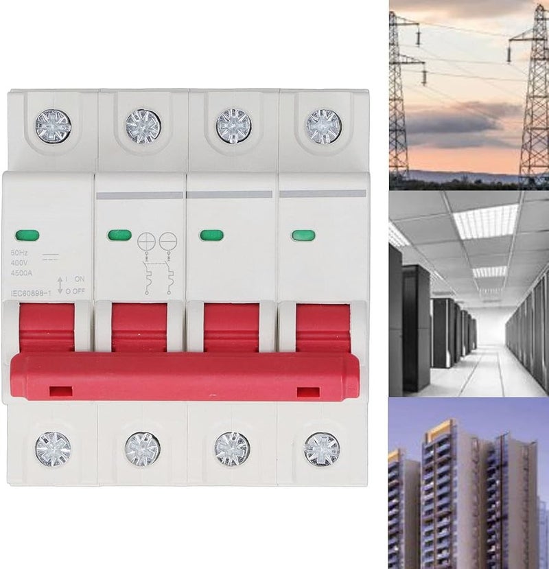 Surge Protection Device 4500A Breaking Capacity 400V Flame Retardant 4P On Off Effect - Image 4