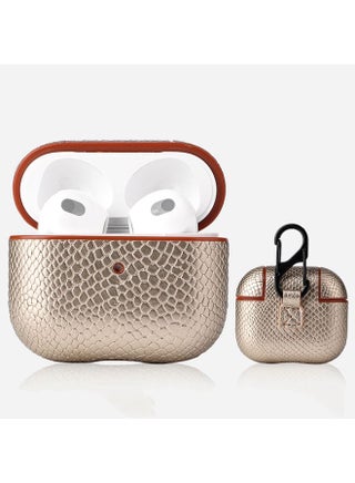 Case Cover Snakeskin Texture Earphone Protective Case with Hang Buckle For AirPods 3 Gold - pzsku/Z3C87F97184EB0C6FDA52Z/45/_/1714875623/0c2dc6e7-47ed-407a-9105-60b22020c32b