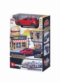 Bburago 1:43 ستريت فاير بوراجو سيتي للوجبات السريعة بما في ذلك. 1 سيارة متنوعة الطراز قد تختلف  - Image 4