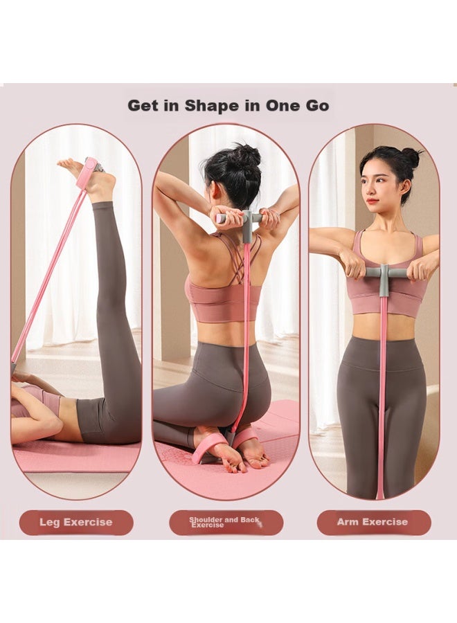 Dweck Duweike Foot Pedal Resistance Band, Elastic Band, Fitness Shaping, Home Use, Xiaofeiyan Stretching Equipment, Gray And Pink - Image 5