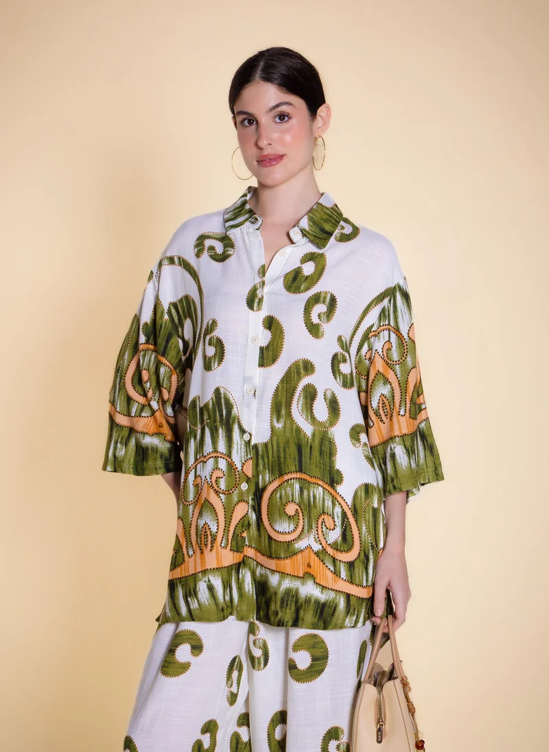 SHAPES COMFORT PRINTED SHIRT SET