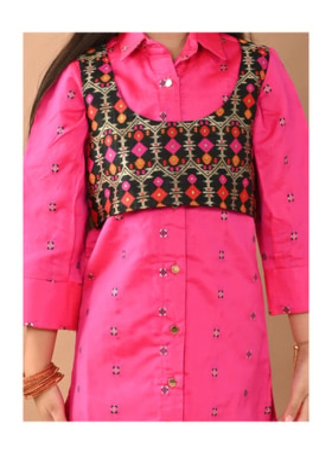 LILPICKS Kurta Palazzo Set with Jacket 