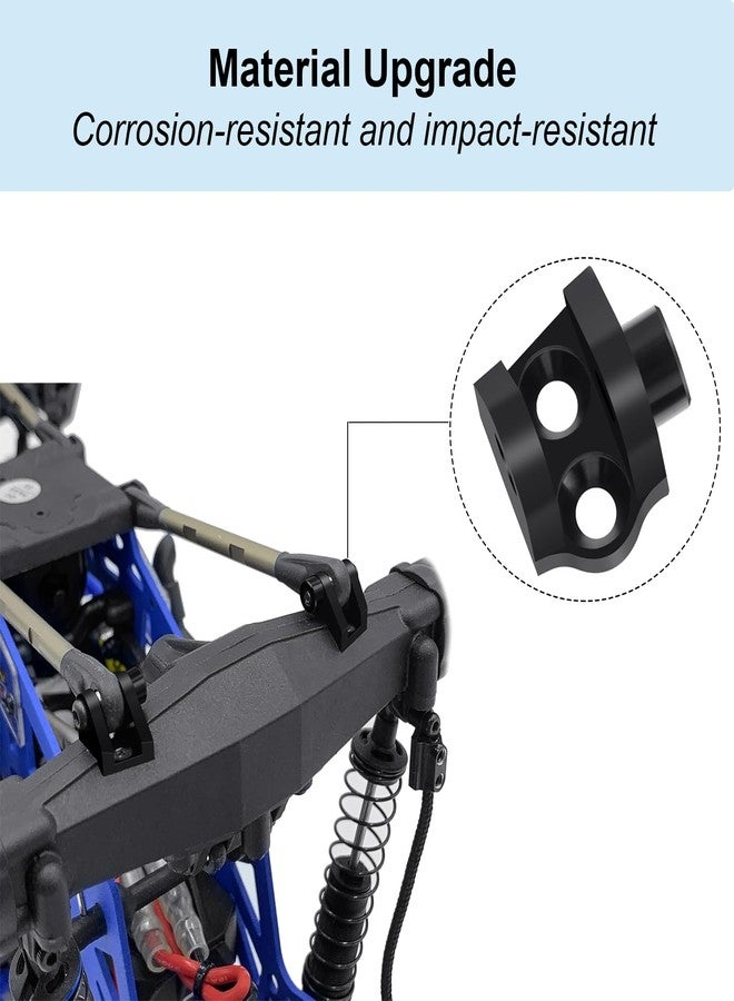 طقم تركيب ممتص الصدمات السفلي المصنوع من الألومنيوم من LSG لسيارة LOSI 1/18 Mini LMT 4WD RC Monster Truck، 4 قطع من دعامات تثبيت ممتص الصدمات، وصلة تعليق، مجموعة تركيب سفلي، قطع غيار مُحسّنة - Image 2