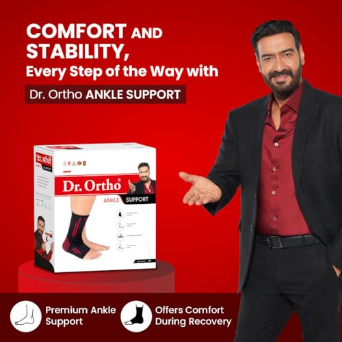 Dr. Ortho Dr.Ortho Ankle Support For Pain Relief|Ankle Brace For Men & Women| Ankle Binder For Men Foot Support - (Black, Extra Large) - Image 2