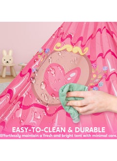 JOYIN Princess Tent Girls Large Playhouse Kids Castle Play Tent For Children, Pop Up Princess Play Tent For Toddlers Indoor And Outdoor Games  - Image 4
