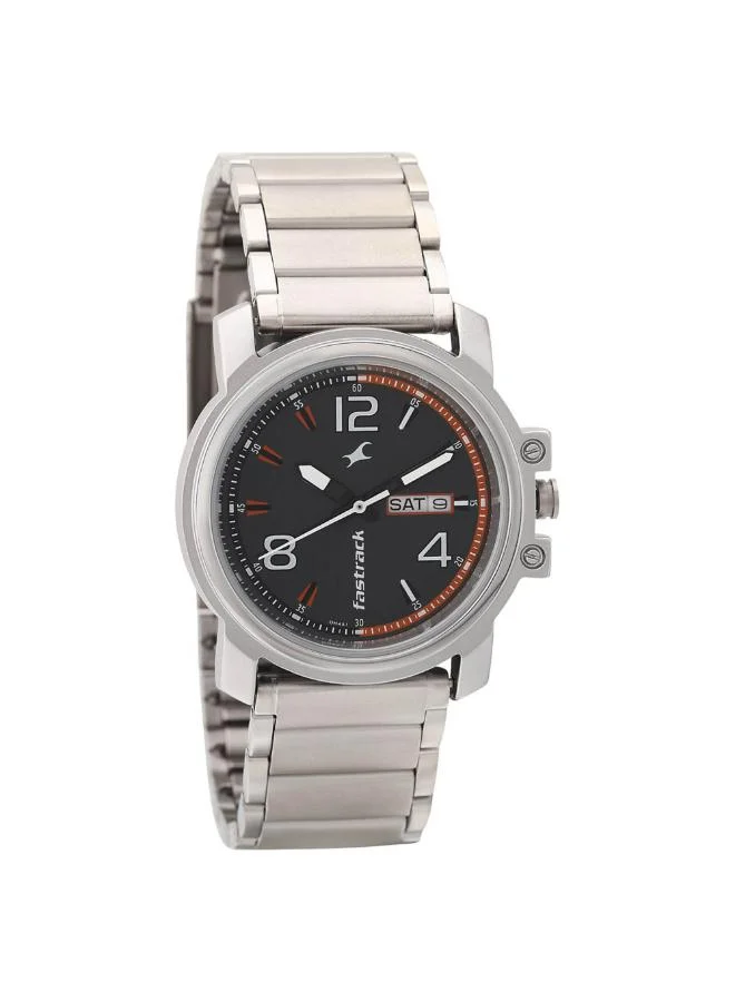 fastrack Men's Stainless Steel Analog Watch 3039SM10 - 42 mm