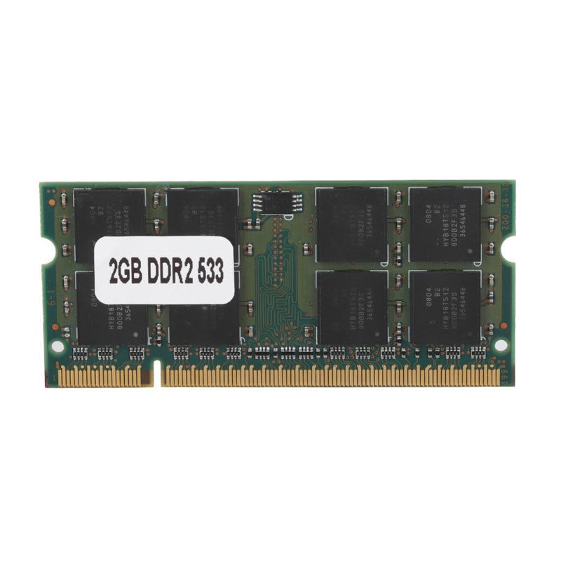 ذاكرة DDR2 سعة 2 جيجابايت بسرعة 533 ميجاهرتز - ذاكرة لابتوب PC2-4200 متوافقة مع لوحات إنتل و AMD الأم - Image 1