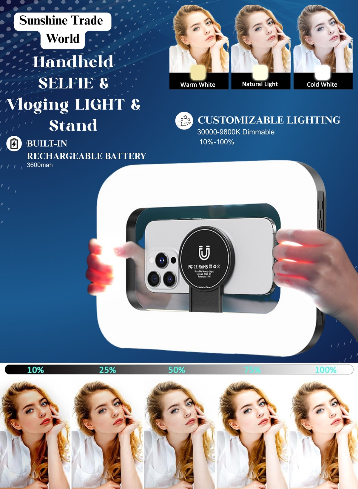 Sunshine Trade World Sunshine Trade World Photography double-sided Magnetic Fill Light 500 g Z3C883E15D82567F4E0FEZ