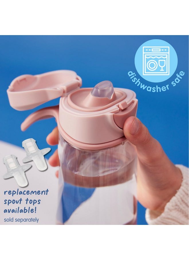 b.box b.box 15 oz Sport Spout Bottle: Kids Water Bottle with Spout and Lid for School, Sports, Travel, Daycare. Spill Proof & Leak Proof. Easy Grip Triangle Shape, Durable Tritan. BPA Free, Dishwasher Safe  - Image 5