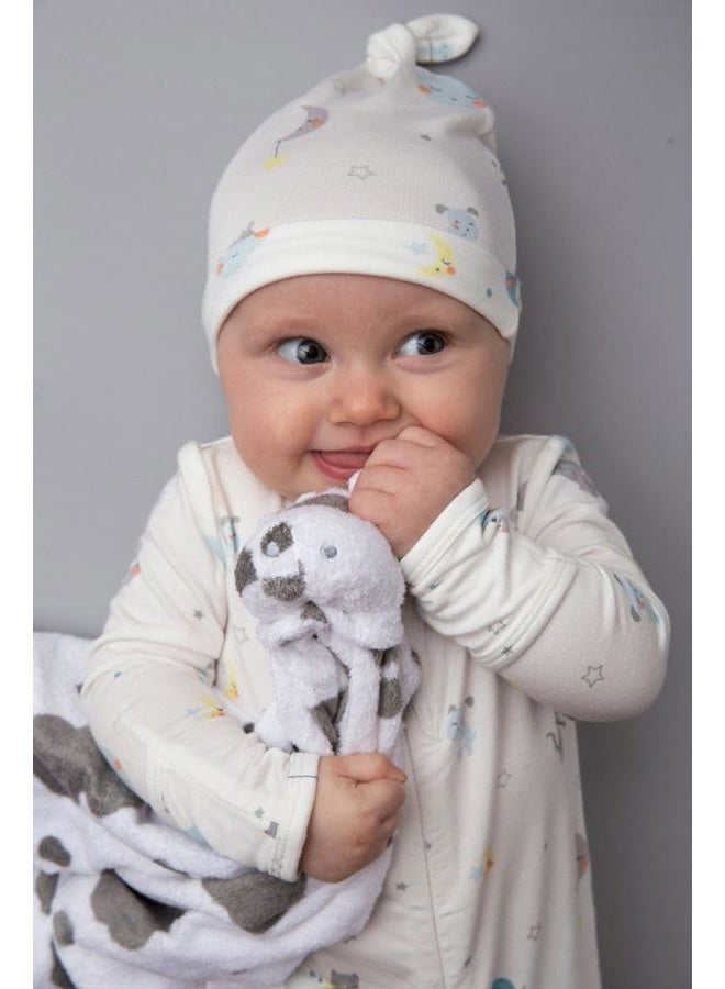 Angel Dear Pair and a Spare 3 Piece Blanket Set, White Cow with Grey Spots - Image 3