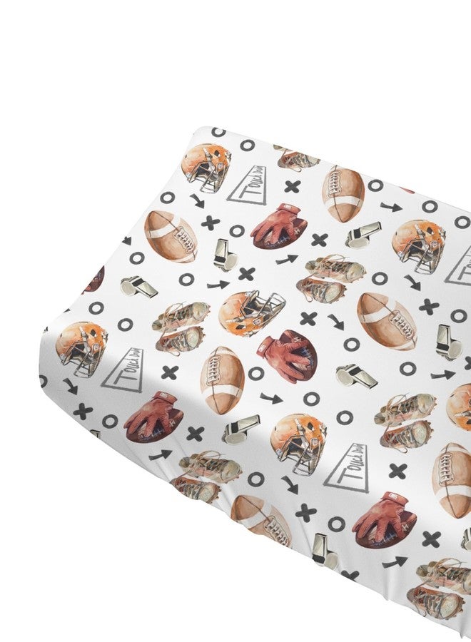 KASTLEE Watercolor American Football Baby Changing Pad Covers for Boy Girl 32''x16'' Outdoor Sports Fitted Diaper Change Table Sheets Sports Lovers Gift Comfort Soft Breathable Nursery Changing Table Mats - Image 5