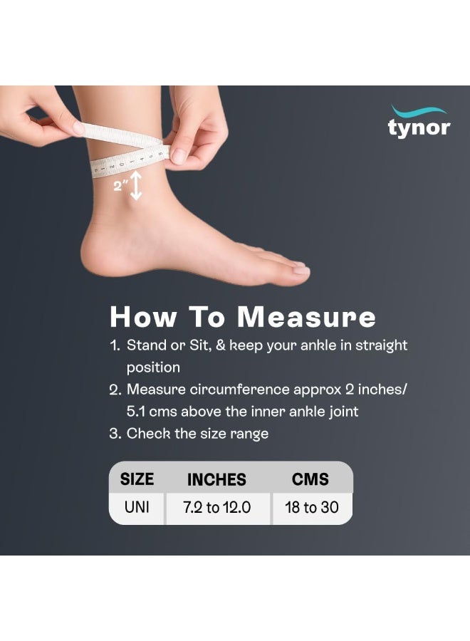 TYNOR Ankle Support (Neo), Grey, Universal Size, 1 Unit - Image 4