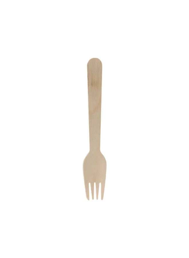 DANUBE HOME Danube Home Loretta 50-Piece Wooden Disposable Fork Set 16.5Cm Eco-Friendly And Durable Ideal For Parties Events Or Picnics Biodegradable Perfect For Outdoor Dining