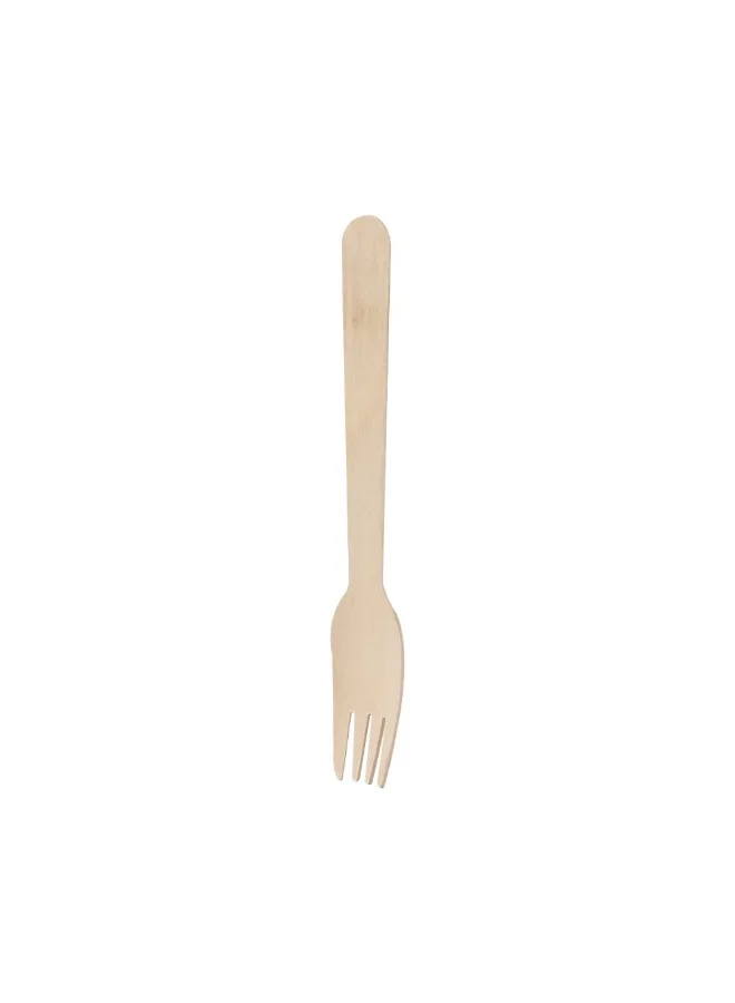 DANUBE HOME Danube Home Loretta 50-Piece Wooden Disposable Fork Set 16.5Cm Eco-Friendly And Durable Ideal For Parties Events Or Picnics Biodegradable Perfect For Outdoor Dining