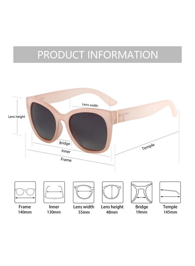 ZENOTTIC Cateye Polarized Sunglasses For Women Oversized Sun Glasses Uv400 Protection Retro Shades Designer Style For Driving - Image 3