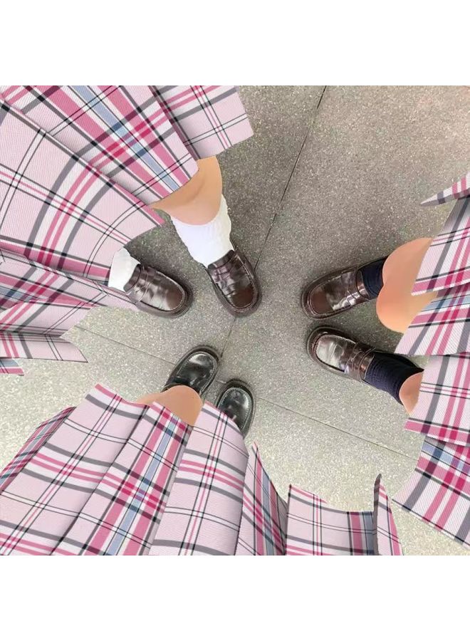 Meow Taimei [Cherry] JK Lattice Skirt Genuine Skirt Student Japanese School For Female Students Pleated Skirt Uniform