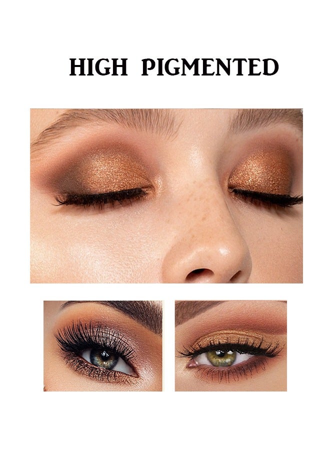 dikalu Eyeshadow Palette 9 Colours Chocolates Contour Palette Brown Eyeshadow Make Up Palettes Long Lasting Shimmer Matte Highly Pigmented Natural Look Travel Size Eye Shadows Palette For Women Girls - Image 4