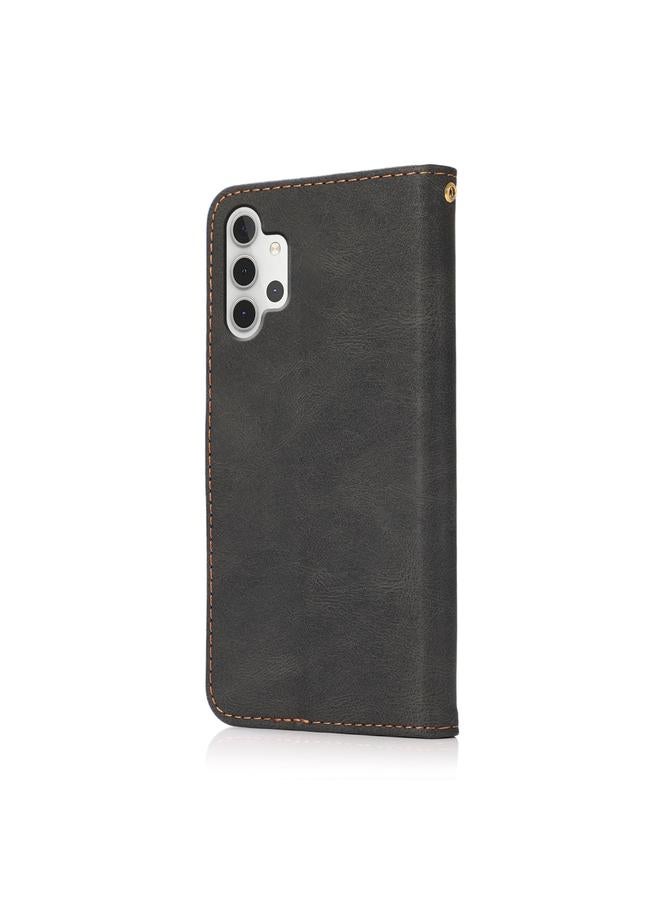 S-TOP Case For Samsung Galaxy A32 5G Dual-color Stitching Leather Phone Case - Image 3