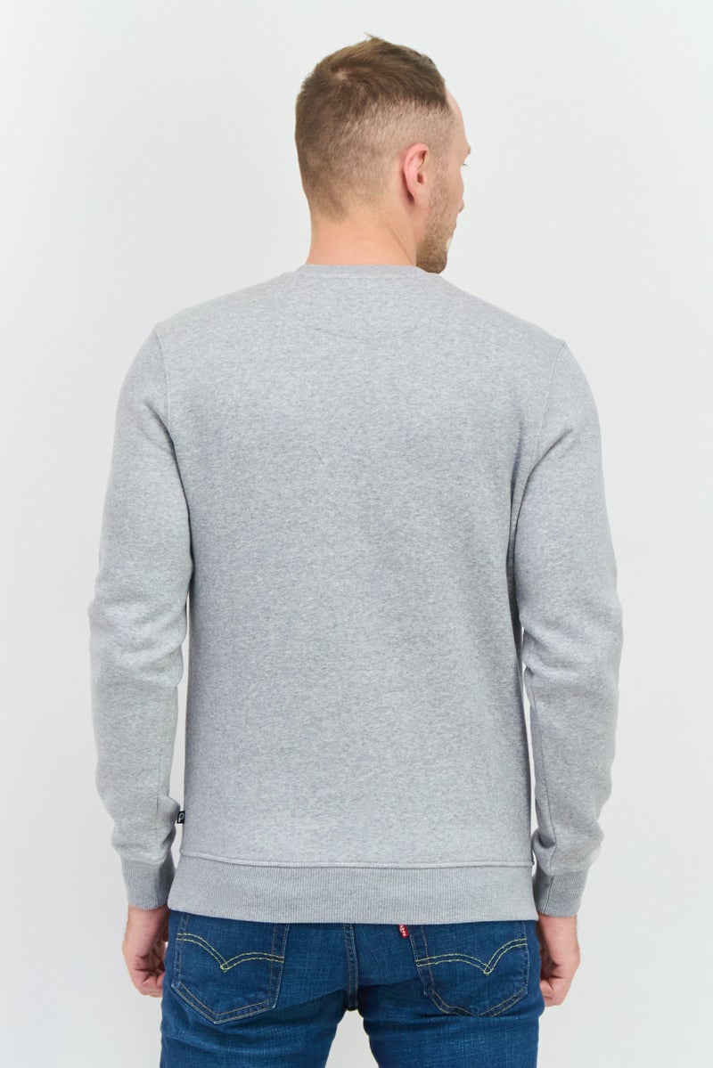 Penfield Men Crew Neck Graphic Printed Long Sleeves Sweatshirt, Grey - Image 4