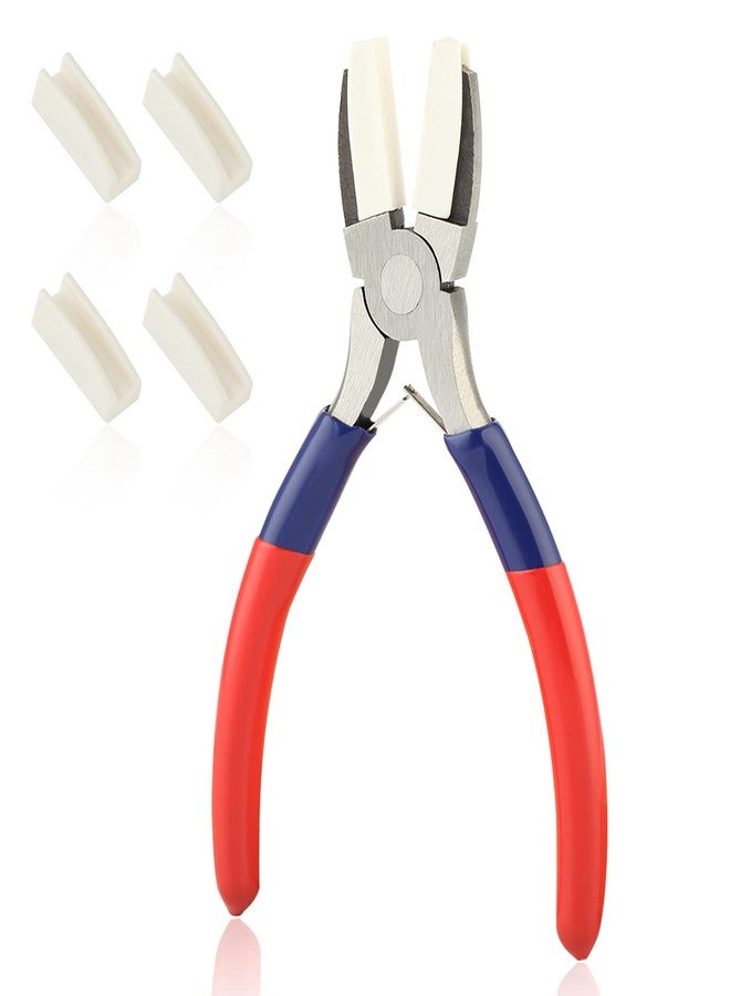 GOLD DEER Nylon Jaw Pliers Nylon Jaw Flat Nose Pliers Flat Nylon Jaw Pliers Double Nylon Flat Jaw Pliers Double Nylon Jaw Pliers Nylon Jaw Pliers Jewelry Making Tools - Image 1
