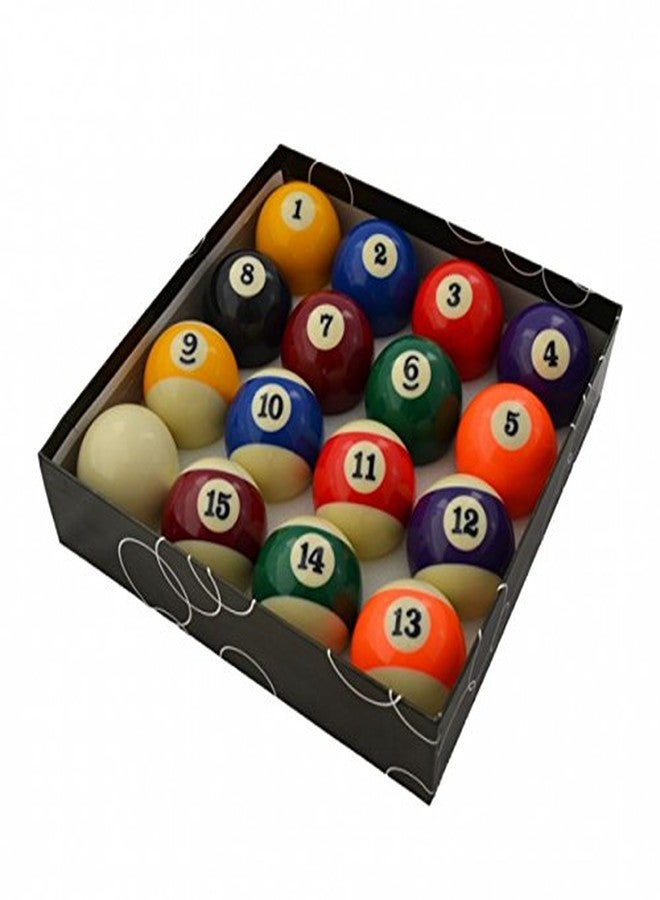 IRIS Pool Table Billiard Ball Set - 5.7 cm, 16 Balls with Striped, Solid, Cue and Eight Ball - Image 3